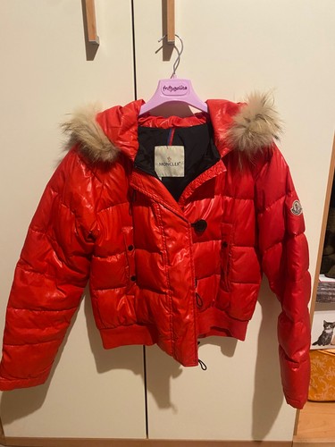 Piumino moncler donna rosso - moncler,