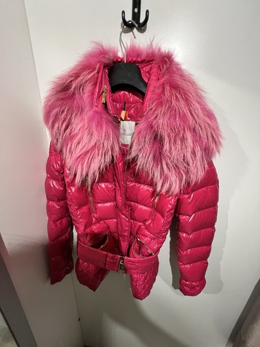 Piumino moncler rosa fucsia - piumino,