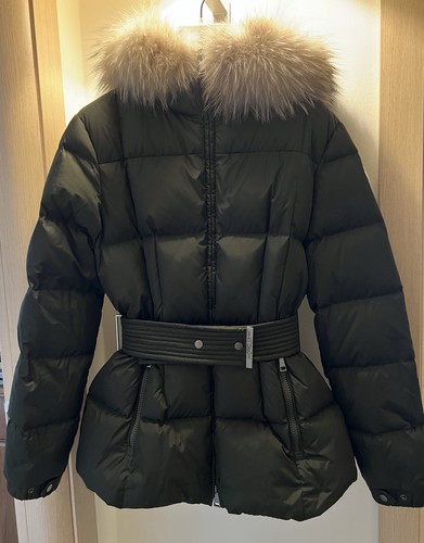 Piumino moncler con cintura - piumino,